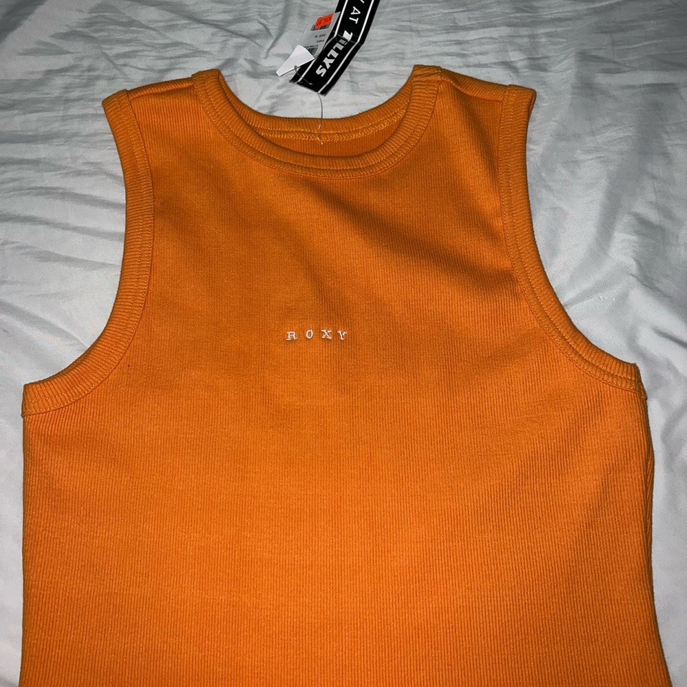 Orange Roxy Tank Top